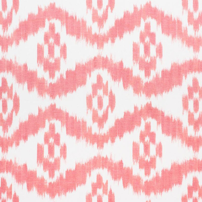 Madaket Ikat Rose 177822 by Schumacher Fabric Ikat 17.25" - Fabric Carolina -