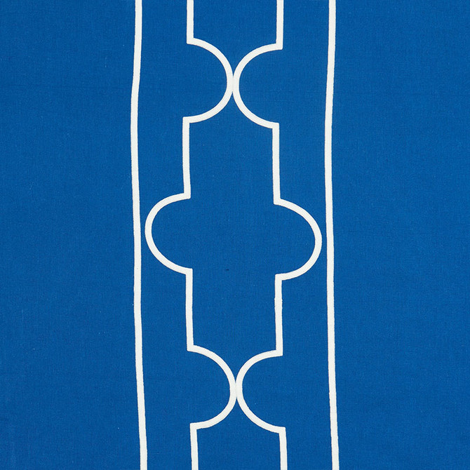 Limitless Lattice Royal 73073 by Schumacher Fabric ORIENT EXPRESS COTTON 48% LINEN 39% INDIA MARTINDALE 39,000 </p><p>Repeat: Horizontal: 30" (76CM) and Vertical: 15 1/4" (39CM) 57.5 - Fabric Carolina -