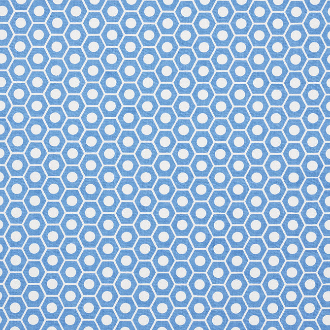 Queen B French Blue 177076 by Schumacher Fabric PRINTS BY STUDIO BON COTTON DUCK 100% TURKEY </p><p>Repeat: Horizontal: 1 1/4" (3CM) and Vertical: 3/4" (2CM) 54 - Fabric Carolina -
