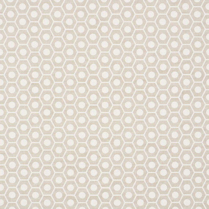 Queen B Flax 177072 by Schumacher Fabric Prints-By-Studio-Bon 100% Cotton - Horizontal: 1.25 and Vertical: 3/4- 54 - Fabric Carolina -
