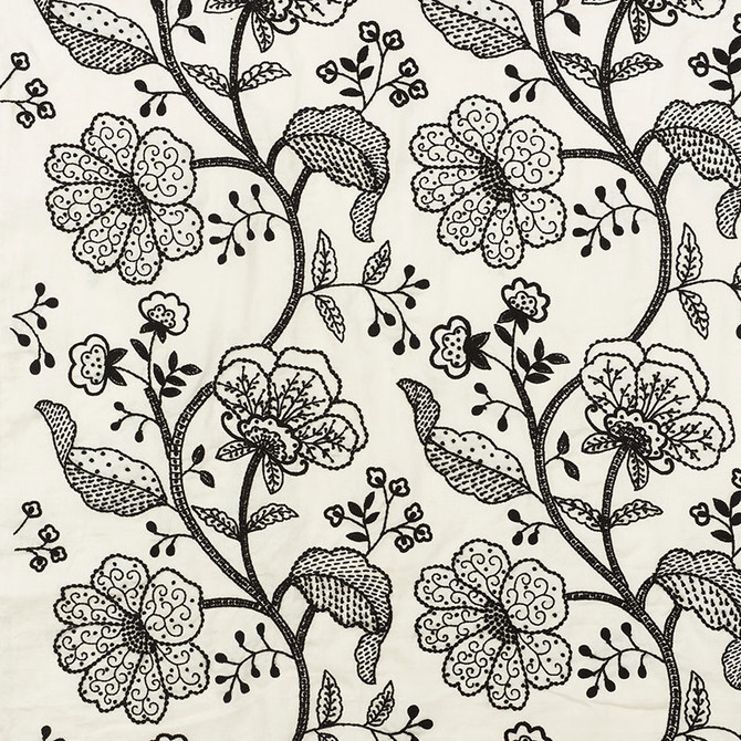 Full Bloom Embroidery Ink 70812 by Schumacher Fabric FULL BLOOM EMBROIDERY LINEN 65% COTTON 35% INDIA </p><p>Repeat: Horizontal: 26" (66CM) and Vertical: 30" (76CM) 52 - Fabric Carolina -