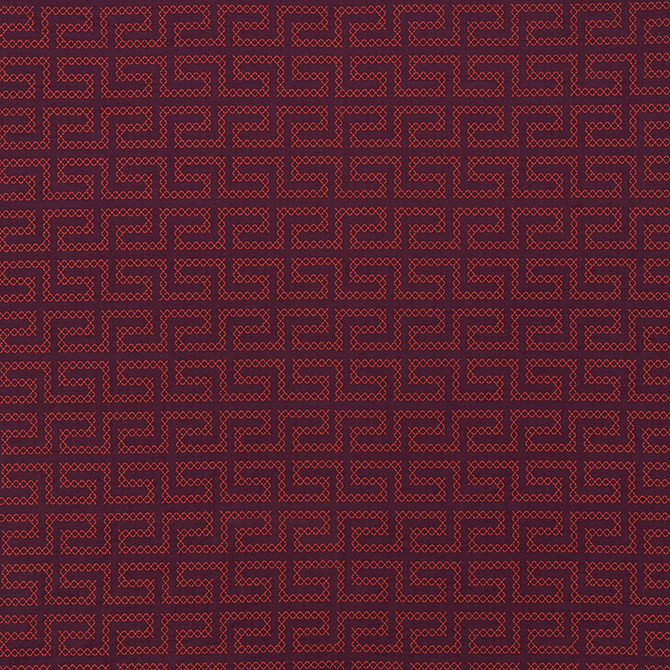 A Maze Embroidery Berry 70234 by Schumacher Fabric CONTEMPORARY EMBROIDERIES See Sample INDIA - </p><p>Repeat: Horizontal: 4 1/4" (11CM) and Vertical: 7 3/4" (20CM) 51" (130CM) - Fabric Carolina -