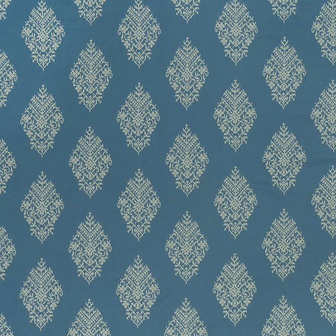 Zinda Embroidery Bay 70221 by Schumacher Fabric CONTEMPORARY EMBROIDERIES See Sample INDIA - </p><p>Repeat: Horizontal: 12 3/4" (32CM) and Vertical: 11 1/4" (29CM) 51" (130CM) - Fabric Carolina -