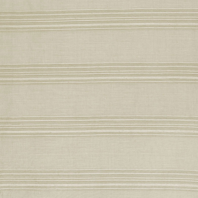 Banded Stripe Oyster 70110 by Schumacher Fabric ESSENTIALS: SHEERS & CASEMENTS II See Sample UNITED STATES OF AMERICA LIGHT DUTY </p><p>Repeat: Horizontal: - and Vertical: 7" (18CM) 56" (142CM) - Fabric Carolina -