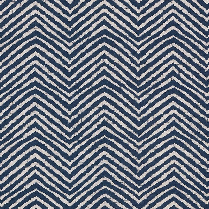 Moka Indigo 176331 by Schumacher Fabric Tribal Chic 6.5" - Fabric Carolina -