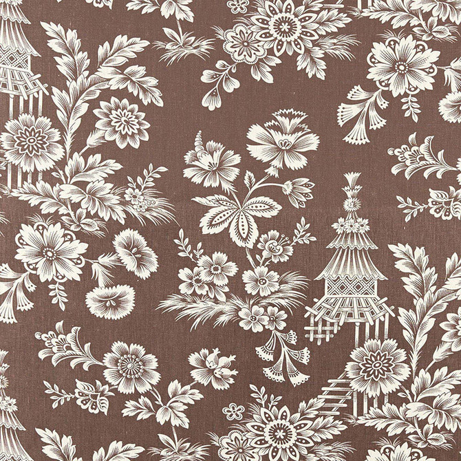 Song Garden Cocoa 175753 by Schumacher Fabric SCHUMACHER CLASSICS LINEN 100% FRANCE </p><p>Repeat: Horizontal: 27" (69CM) and Vertical: 31 3/4" (81CM) 54 - Fabric Carolina -