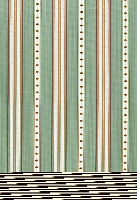 Francesca Stripe Aqua 64753 by Schumacher Fabric Chroma 76% Cotton, 21% Viscose, 3% Acrylic Martindale 6,000 Horizontal: 6.75 and Vertical: 1 54 - Fabric Carolina -