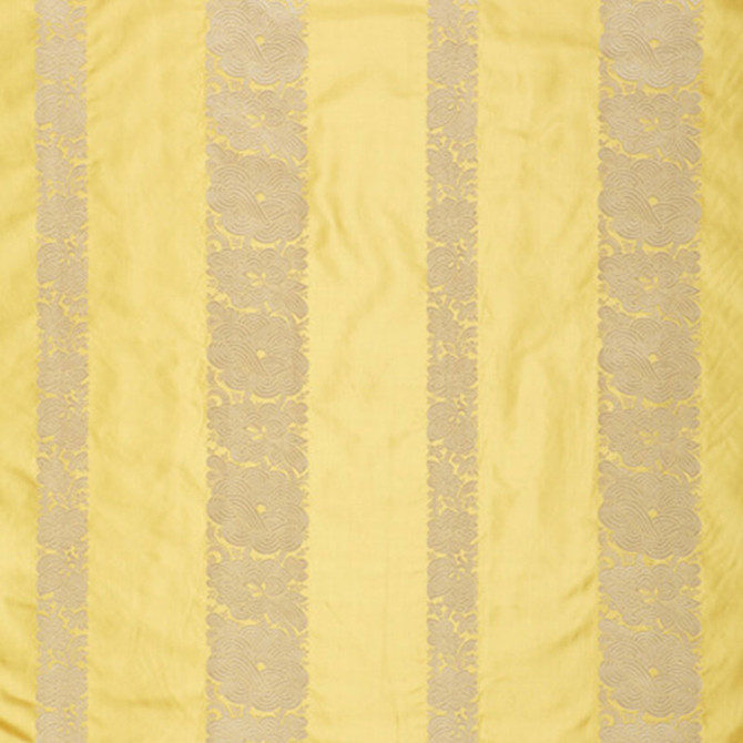 Mandarin Silk Stripe Sunlight 64430 by Schumacher Fabric PERENNIAL FAVORITES SILK 100% INDIA MARTINDALE 3,000 </p><p>Repeat: Horizontal: 13 3/8" (34CM) and Vertical: 5 3/8" (14CM) 54 - Fabric Carolina -