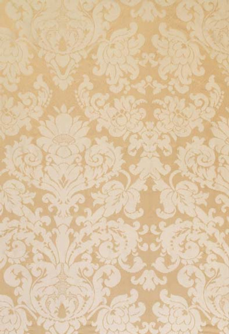Hatfield Silk Damask Sesame 63740 by Schumacher Fabric Pemberley-Silks 100% Silk - Horizontal: 26.5 and Vertical: 39 53 - Fabric Carolina -