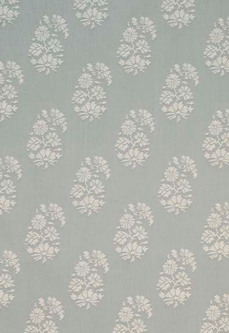 Astara Paisley Aqua 63420 by Schumacher Fabric Chroma 100% Cotton Wyzenbeek 25,000 Horizontal: 7 and Vertical: 7.5 56 - Fabric Carolina -