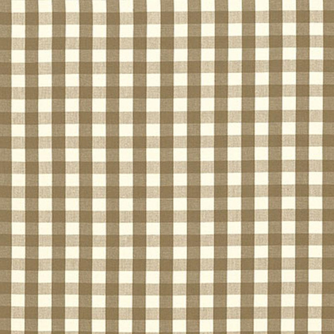 Elton Cotton Check Mocha 63060 by Schumacher Fabric Revisits Of Popular Patterns 1.25" - Fabric Carolina -