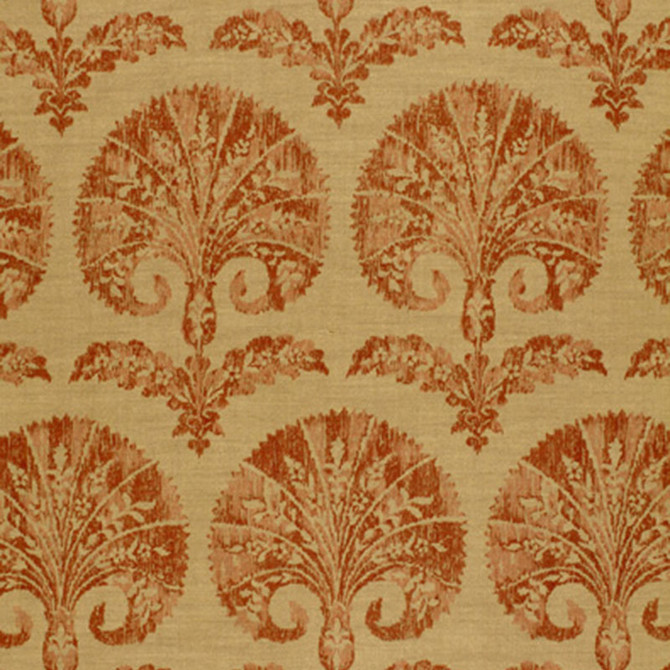Tasha Carnation Terra 2643390 by Schumacher Fabric DW-SPRING 2004 COLLECTION LINEN 100% UNITED KINGDOM </p><p>Repeat: Horizontal: 13 1/2" (34CM) and Vertical: 32" (81CM) 54 - Fabric Carolina -