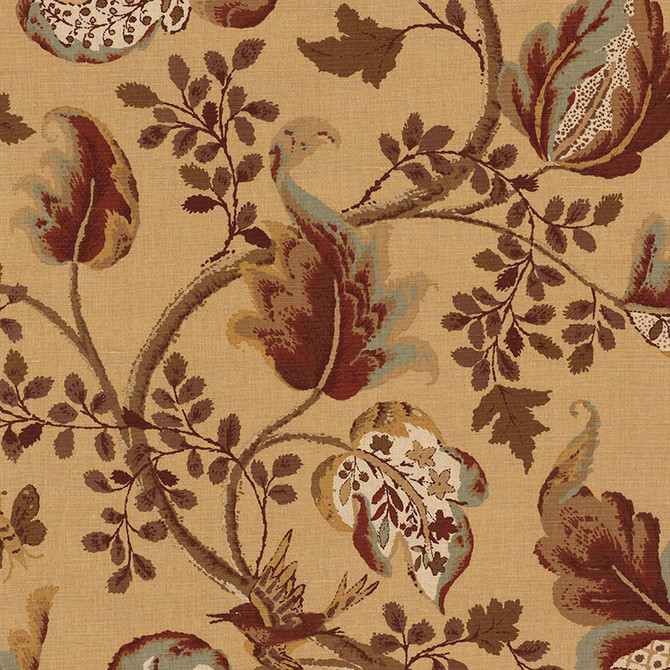 Fox Hollow Honey And Smoke 2639647 by Schumacher Fabric ARCHIVE / LINEN PRINTS LINEN 59% COTTON 41% CZECH REPUBLIC </p><p>Repeat: Horizontal: 26 5/8" (68CM) and Vertical: 27" (69CM) 56 - Fabric Carolina -