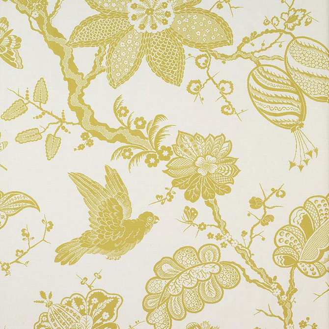 Bali Vine Chartreuse 174370 by Schumacher Fabric Classic Prints 54.0" - Fabric Carolina -