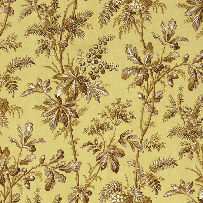 Brantwood Vine Pear 174110 by Schumacher Fabric PERENNIAL FAVORITES LINEN 100% BELGIUM </p><p>Repeat: Horizontal: 18" (46CM) and Vertical: 25 1/4" (64CM) 54 - Fabric Carolina -