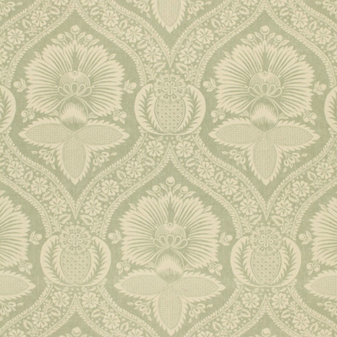 Villandry Damask Print Mineral 173373 by Schumacher Fabric SCHUMACHER PRINTS S06 See Sample THAILAND NOT APPLICABLE </p><p>Repeat: Horizontal: 8 1/2" (22CM) and Vertical: 28" (71CM) 54" WIDE (137CM) - Fabric Carolina -
