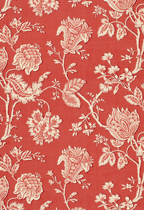 Soleil Indienne Coral 173030 by Schumacher Fabric Plein-Air 100% Acrylic - Horizontal: 27 and Vertical: 27 54 - Fabric Carolina -