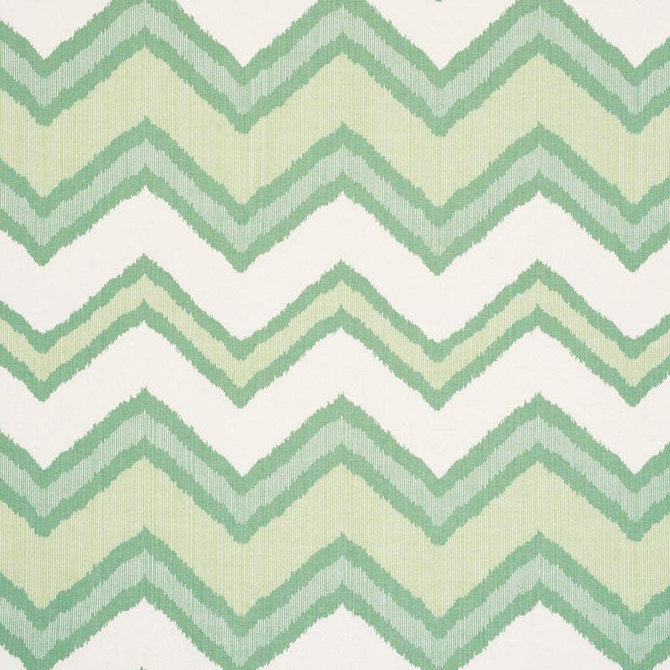 Chevron Ikat Green 72631 by Schumacher Fabric Ikat Collection 13.5" - Fabric Carolina -