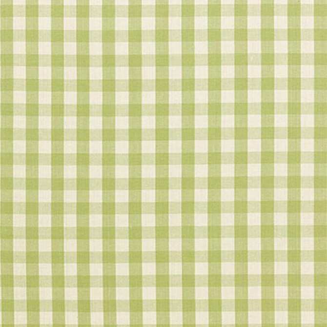 Elton Cotton Check Sage 63056 by Schumacher Fabric Revisits Of Popular Patterns 1.25" - Fabric Carolina -