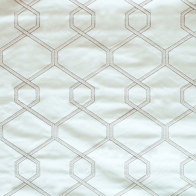 Loving 3 Seafoam by Marcus William Fabric Kai/Marcus William Tanner 60% Cotton 40% Polyester Polyester Embroidery INDIA Horizontal: 6.625 and Vertical: 9.25 54.25 in - Fabric Carolina -