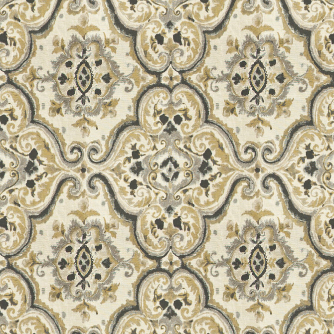 Library 1 Stone by Stout Fabric RAINBOW LIBRARY SMOKE/CHARCOAL 100%POL INDIA Horizontal: 14 and Vertical: 14.875 54 in - Fabric Carolina -