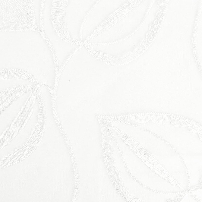 Vacation 1 Frost by Stout Fabric Color My Window Frost/Alabaster 100% Polyester Polyester Embroidery INDIA FLAME RETARDANT-CA BULLETIN 117-SECTION E FLAME RETARDANT-U.F.A.C. CLASS 1 (OR A) Horizontal: 13 and Vertical: 9.375 52 in - Fabric Carolina -