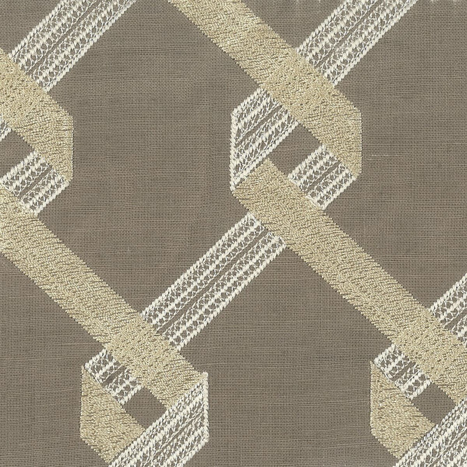 Kiwanis 1 Pewter by Stout Fabric COMFORTABLE LIVING DAWN TO DUSK 100%LIN INDIA </p><p>Repeat: 7.625 51 in - Fabric Carolina -