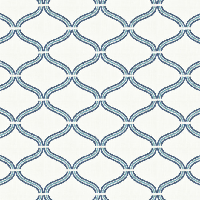 Valcour 1 Dresden by Stout Fabric RAINBOW LIBRARY LAKE/INDIGO 73%COT 27%POL %REMB INDIA Horizontal: 7.500 and Vertical: 6.250 52.5 in - Fabric Carolina -