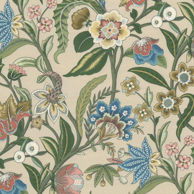 Isanti 1 Springtime by Stout Fabric Stout Fabric Isanti 1 SpringtimeFabric Rainbow Library Celadon/Bottle 100%Cot Spain </p><p>Repeat: H: 13.5, V: 0 54 in - Fabric Carolina -