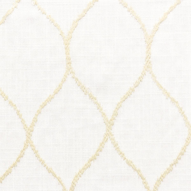 Satisfy 1 Chardonnay by Stout Fabric Color My Window Embroidery/Snow 100% Polyester CHINA Horizontal: 3.375 and Vertical: 6.375 54 in - Fabric Carolina -