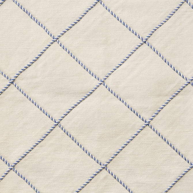 Aces 1 Bone by Stout Fabric Rainbow Library Porcelain/Royal 100% Cotton INDIA FLAME RETARDANT-U.F.A.C. CLASS 1 (OR A) Horizontal: 4.75 and Vertical: 4.5 54 in - Fabric Carolina -