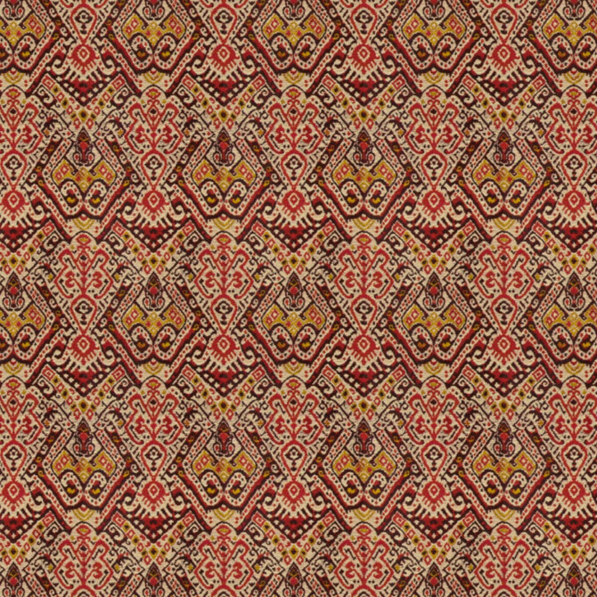 Mckenzie 1 Pepper by Stout Fabric RAINBOW LIBRARY BLOSOM/CRANBERRY 100%POL INDIA </p><p>Repeat: 14.125 54 in - Fabric Carolina -