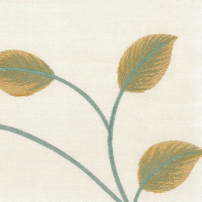 Amalfi 1 Seaglass by Stout Fabric EMBROIDERY IV 100%COT %BEMB INDIA </p><p>Repeat: 15.75 51.12 in - Fabric Carolina -
