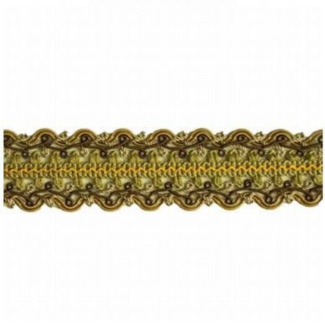 Hemingway 51 Khaki by Stout Trim ART OF DESIGN BRAIDS/GIMP/BORDER 70%SVI 17%COT 13%NYL CHINA Horizontal: 0 and Vertical: 0 1.37 in - Fabric Carolina -