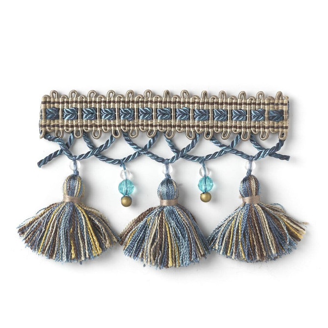 Lotus 7 Lake by Stout Trim BEDAZZLE TRIM 80%SVI 11%POL 9%COT CHINA </p><p>Repeat: 0 2.25 in - Fabric Carolina -