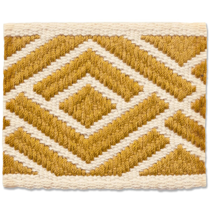 Bacall 4 Harvest by Stout Trim NEW WORLD TAPES & BORDERS 100%SVI FRANCE Horizontal: 3 and Vertical: 0 3 in - Fabric Carolina -