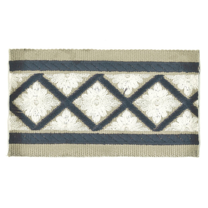 Nettle 1 Slate by Stout Trim INSIGHTS TRIM 56%POL 44%SVI CHINA Horizontal: 1.25 and Vertical: 0 2.25 in - Fabric Carolina -