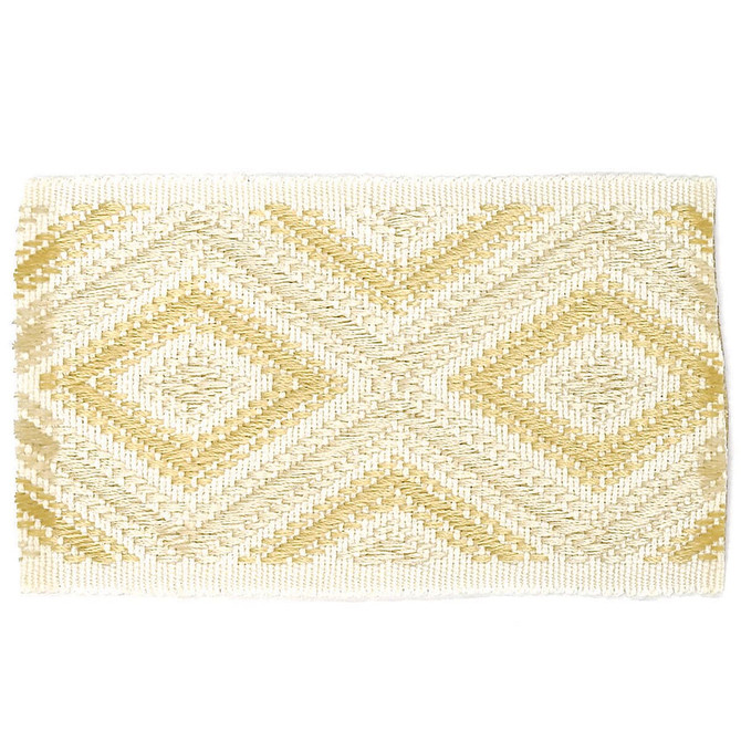 Ashford 1 Almond by Stout Trim ACCENTS TAPES & BORDERS 50%SVI 30%POL 20%ACR CHINA Horizontal: 2.25 and Vertical: 0 2.5 in - Fabric Carolina -