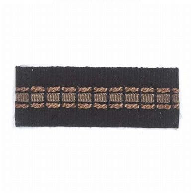 Blarney 12 Onyx by Stout Trim Stout Trim Blarney 12 OnyxTrim INSPIRATIONS TRIM ITALY </p><p>Repeat: H: 0.000, V: 0.000 1.15 in - Fabric Carolina -