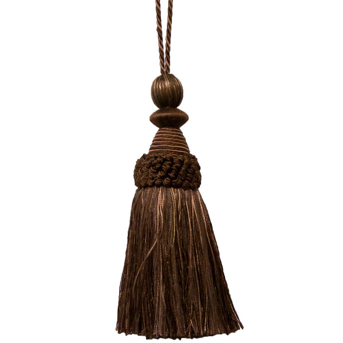 Battersea 3 Cocoa by Stout Trim ART OF DESIGN TRIM-2 TASSEL FRINGE 100%SVI CHINA Horizontal: 0 and Vertical: 0 5.5 in - Fabric Carolina -