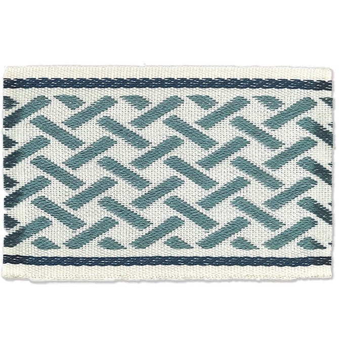 Topeka 7 Denim by Stout Trim NEW WORLD TAPES & BORDERS 100%SVI CHINA Horizontal: 0.000 and Vertical: 0.000 2.5 in - Fabric Carolina -
