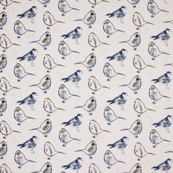 Bird Bath Regal Blue by Carole Fabric Reflection Pool 100% Cotton USA Passes 15,000 Double Rubs Wyzenbeek </p><p>Repeat: 8 3/4" V, 18 3/4" H 54" - Fabric Carolina -