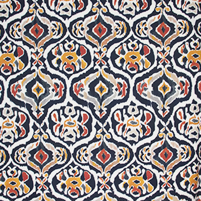 Riddle Me This Autumn Night by Carole Fabric French Navy 60% Viscose, 40% Poly China  27" V, 13 1/2" H 54"  - Fabric Carolina -