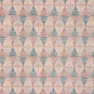 Arrow Persimmon by Carole Fabric Summer Garden 100% Cotton India Passes 25,000 Circular Rubs Martindale Horizontal: 9" and Vertical: 8 7/8" 54" - Fabric Carolina -