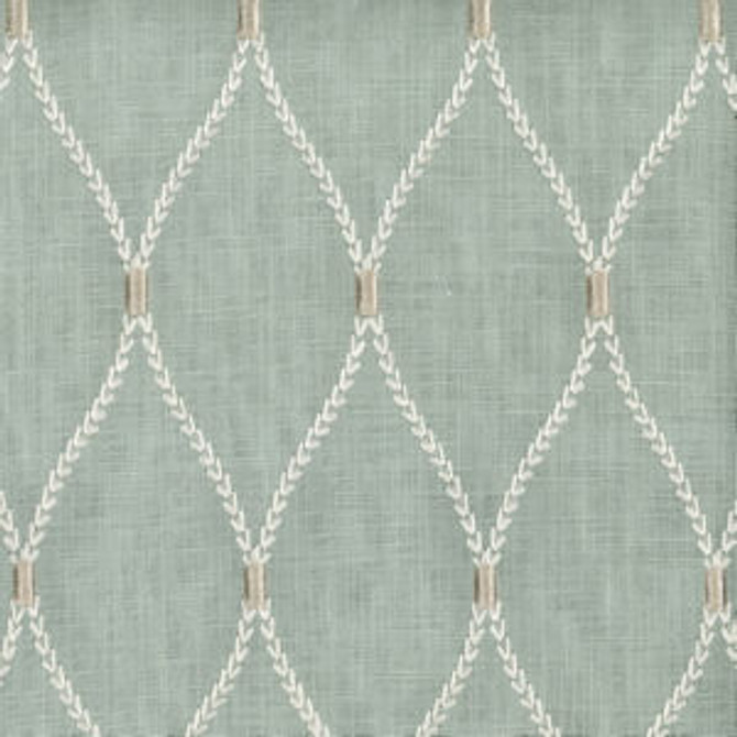 Deacon Shore 095 by Norbar Fabric 50% POLYESTER / 50% COTTON INDIA 4 1/2"V - 5"H 54 - Fabric Carolina -
