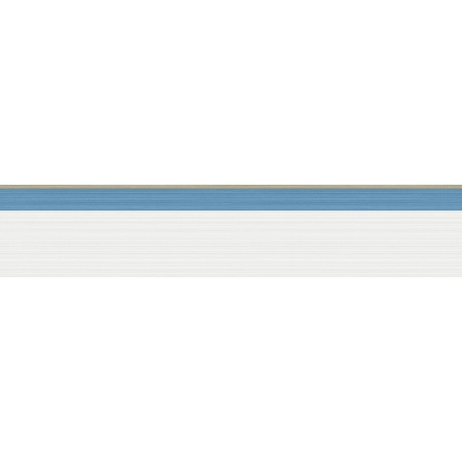Jaspe Border White Blue/Gold by Cole & Son Wallcovering COLE & SON MARQUEE STRIPES PAPER - 100% United Kingdom Horizontal: 4.1 and Vertical: 4.1 - Fabric Carolina -