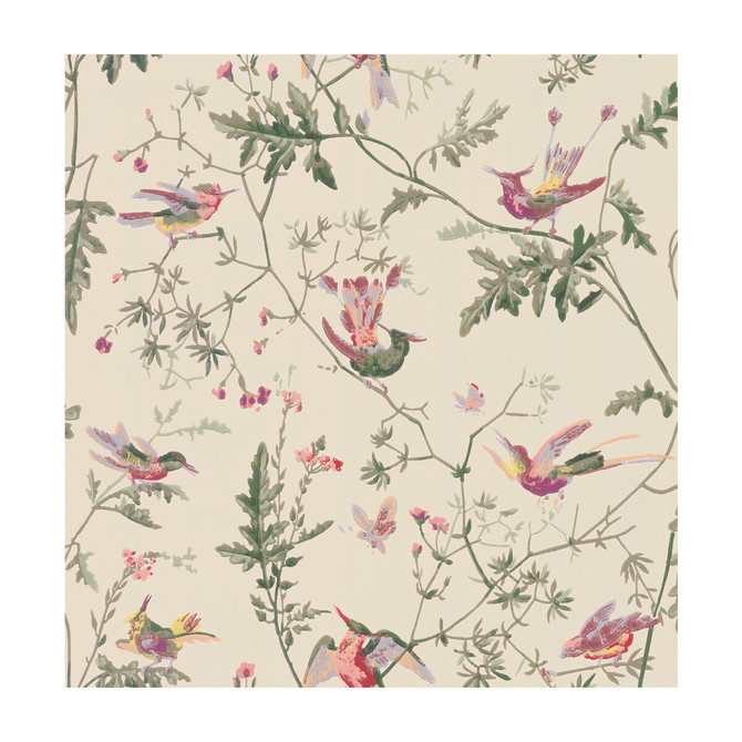 Hummingbirds Original Multi-Colour by Cole & Son Wallcovering COLE & SON ARCHIVE ANTHOLOGY PAPER - 100% United Kingdom - Horizontal: - and Vertical: 21.1 20.5 - Fabric Carolina -