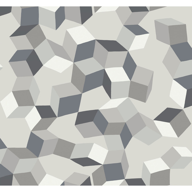 Puzzle Black And White by Cole & Son Wallcovering COLE & SON GEOMETRIC II PAPER - 100% United Kingdom - Horizontal: - and Vertical: 25.2 27 - Fabric Carolina -