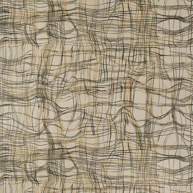 Entangle Paper Charred by Groundworks Wallcovering KELLY WEARSTLER WALLPAPERS IV JUTE - 90%;COTTON - 10% Italy - Horizontal: 34.25 and Vertical: 24.41 34.25 - Fabric Carolina -