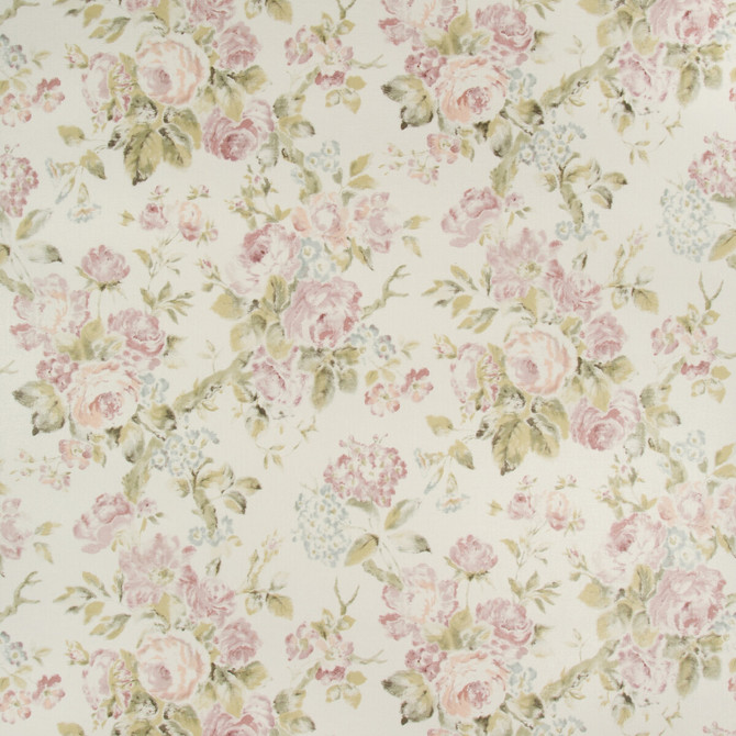 Garden Roses Wp Lilac/Moss by Lee Jofa Wallcovering SUZANNE RHEINSTEIN III LINEN - 80%;ACRYLIC - 20% Italy Horizontal: 34.25 and Vertical: 27.81 34.25 - Fabric Carolina -
